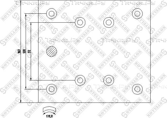 Тормозные накладки Stellox. Артикул 85-01006-SX