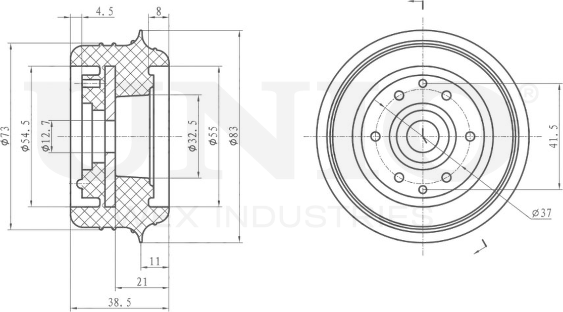 Опора амортизационной стойки (Unio). Артикул RMP-13036