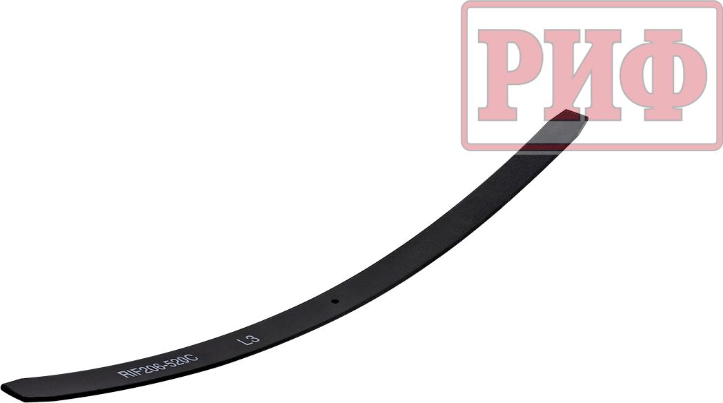 Лист 3 рессоры RIF206-520C РИФ 7х60х1244 мм для УАЗ Буханка 3741, 3909, 2206, 3962 1990-2026. Артикул RIF206-520C-L3