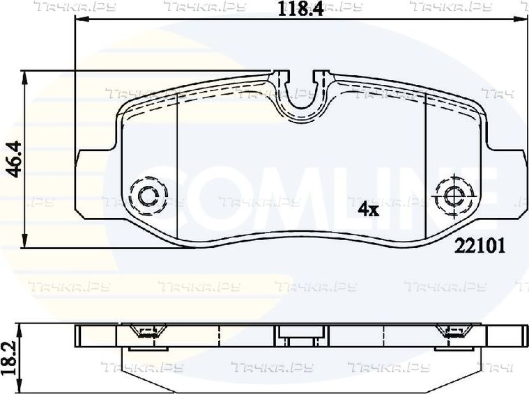 Тормозные колодки Comline Comline. Артикул CBP02315