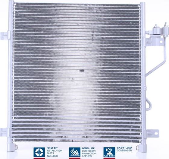 Радиатор кондиционера (конденсатор) Nissens (алюминий). Артикул 940323