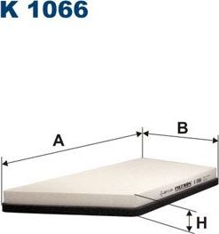 Салонный фильтр Filtron. Артикул K 1066