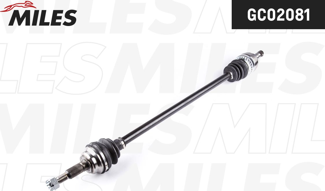 Полуось (привод в сборе, приводной вал) Miles. Артикул GC02081