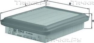 Воздушный фильтр Mahle-Knecht для Mitsubishi Space Runner I 1991-1999. Артикул LX 591
