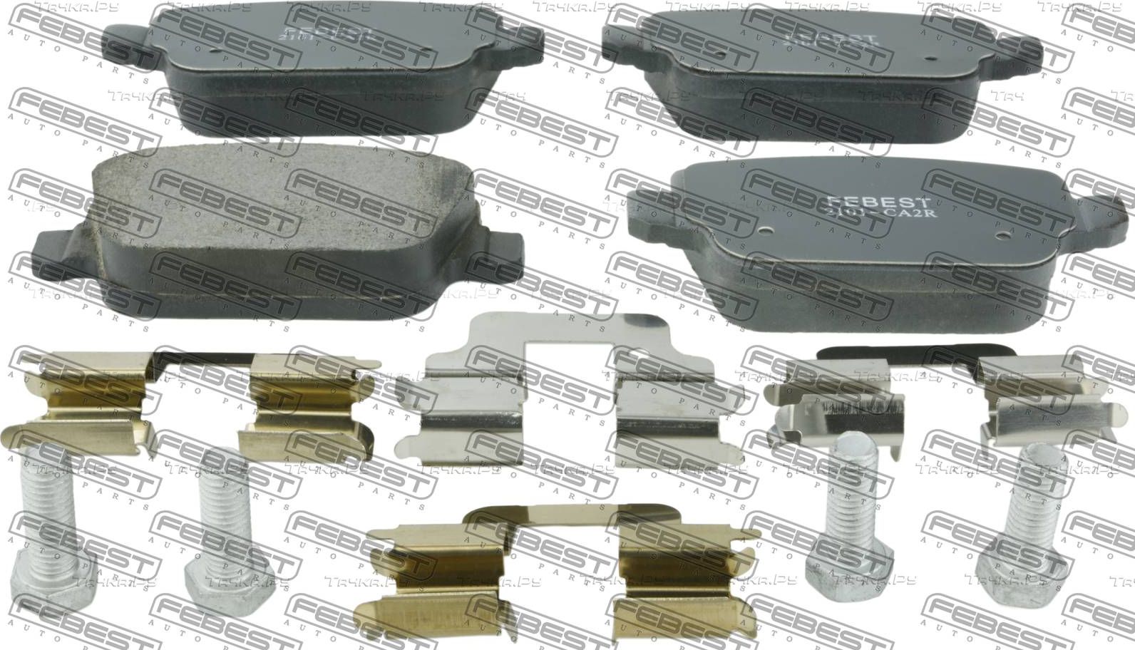Тормозные колодки Febest задние для Land Rover Freelander II 2006-2014. Артикул 2101-CA2R