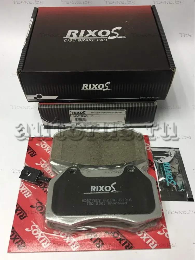 КОЛОДКА КЕРАМИЧЕСКАЯ ТОРМ ДИСК ПЕРЕД ALFA ROMEO MITO, FIAT GRAND PUNTO (Rixos). Артикул MD8778WS