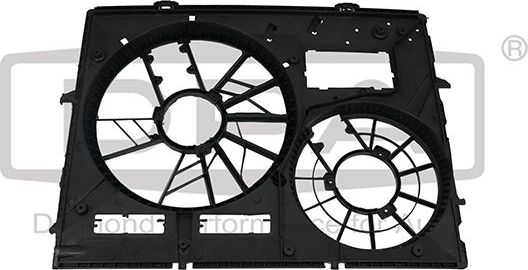 Вентилятор радиатора двигателя DPA для Audi Q7 I (4L) 2006-2015. Артикул 81210697802