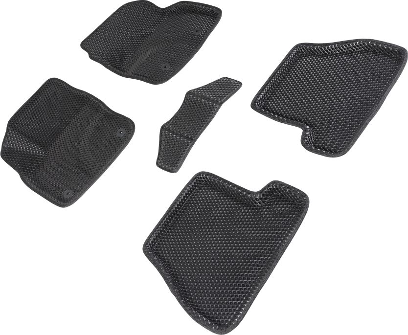 Коврики Seintex 3D EVA Соты для салона Nissan Х-Trail T31 2007-2014 ЧЕРНЫЕ. Артикул 95424