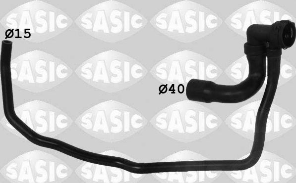 Патрубок радиатора (системы охлаждения) Sasic нижний для Opel Astra J 2009-2017. Артикул 3406287