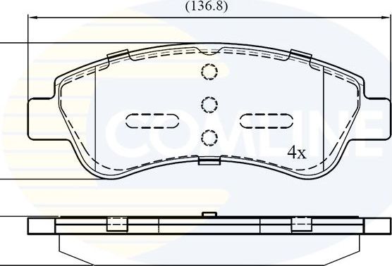 Тормозные колодки Comline Comline передние для Opel Crossland X I 2017-2026. Артикул CBP01525