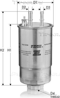 Топливный фильтр  Tecneco Filters для Fiat Idea 2004-2016. Артикул GS24/01