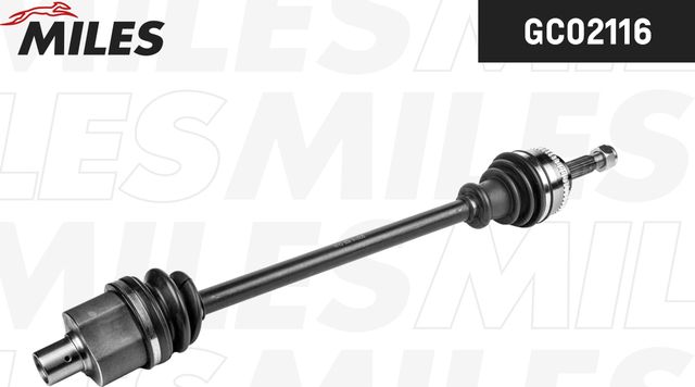 Полуось (привод в сборе, приводной вал) Miles правая для Renault Megane I 1996-2003. Артикул GC02116