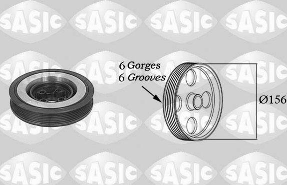 Шкив коленвала Sasic. Артикул 9001802