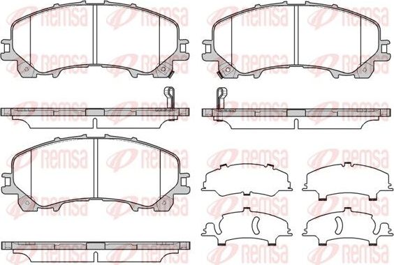 Тормозные колодки Remsa. Артикул 1407.12
