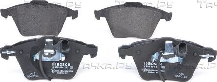 Тормозные колодки Bosch (Low-Metallic) передние для Audi A6 II (C5) 1999-2005. Артикул 0 986 494 283