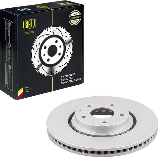 Тормозной диск Trialli передний для Mazda CX-9 II 2016-2026. Артикул DF 084419