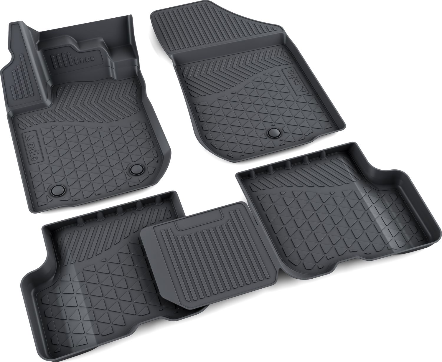 Коврики в салон Mile для Renault Logan II рестайлинг 2018-2026. Артикул 1040411