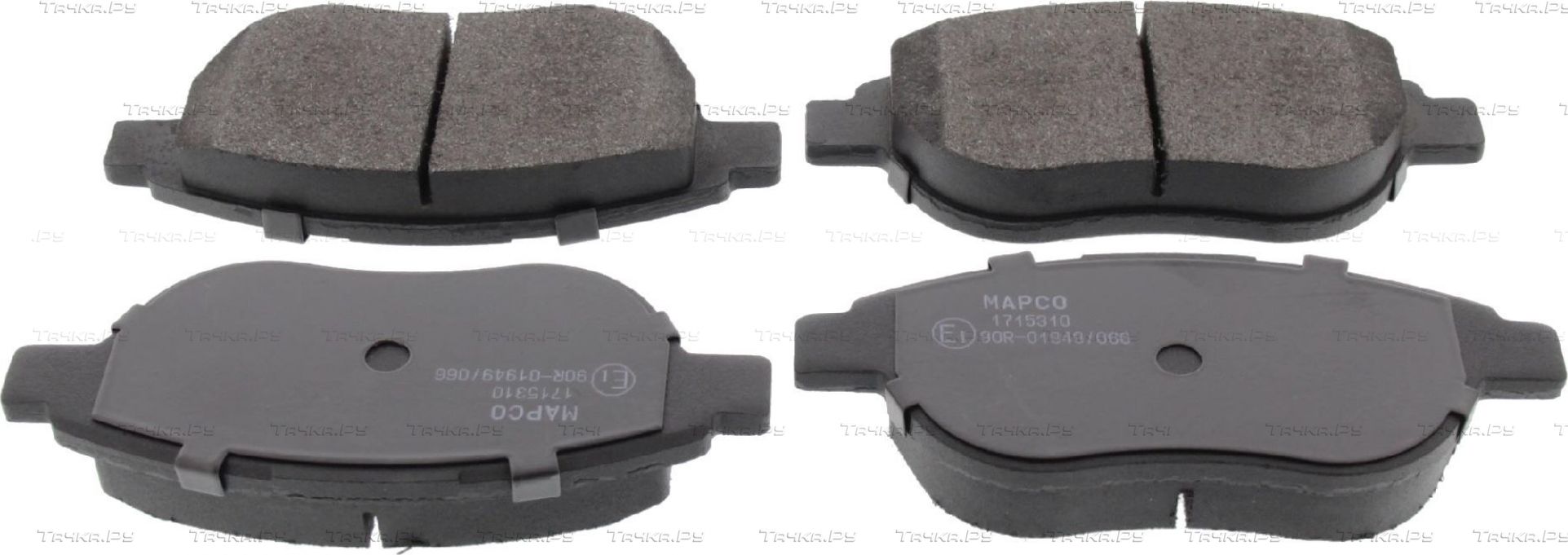 Тормозные колодки MAPCO передние для Peugeot 206 2003-2007. Артикул 6548