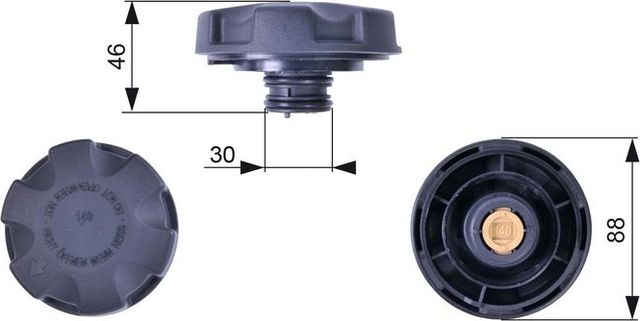Крышка, резервуар охлаждающей жидкости Gates. Артикул RC241