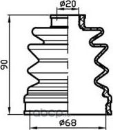Пыльник привода (Trustauto). Артикул TACB1016