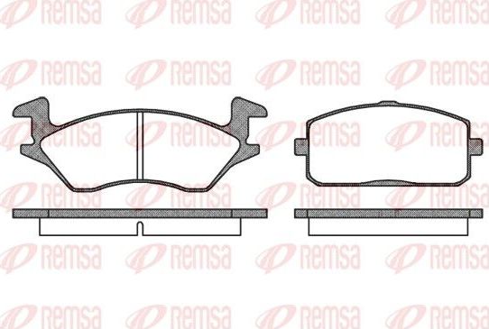 Тормозные колодки Remsa. Артикул 0105.10