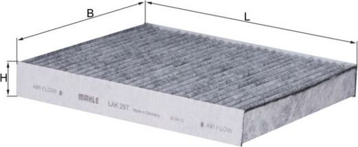 Салонный фильтр Mahle. Артикул LAK 297