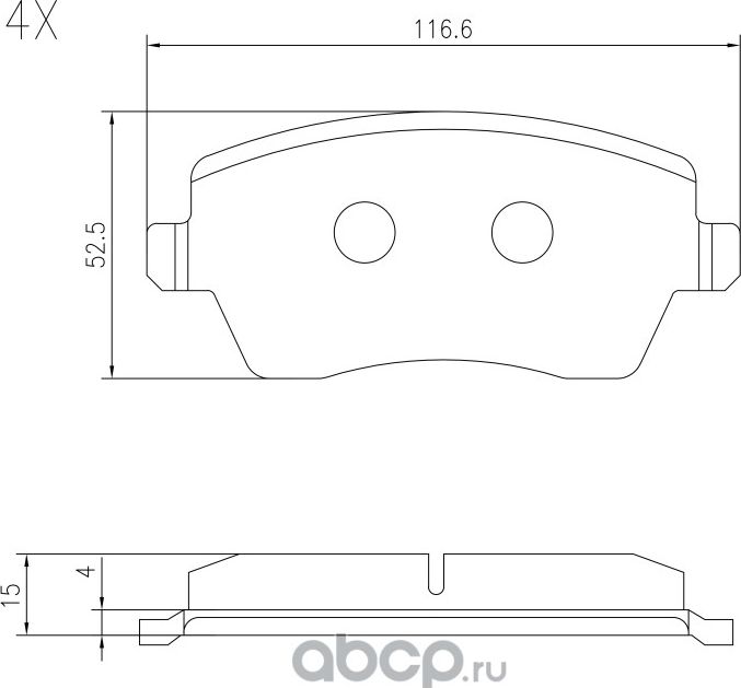 Колодки тормозные (Barnett). Артикул LD001S