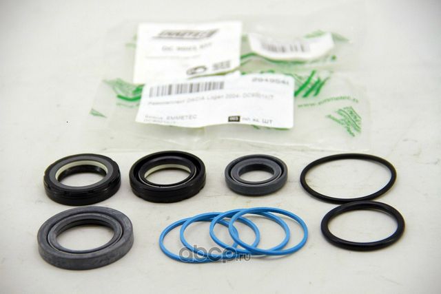 Ремкомплект рулевой рейки с ГУР DACIA Logan 2004-2012, RENAULTE LOGAN 2004-2012 (Emmetec). Артикул DC9001KIT