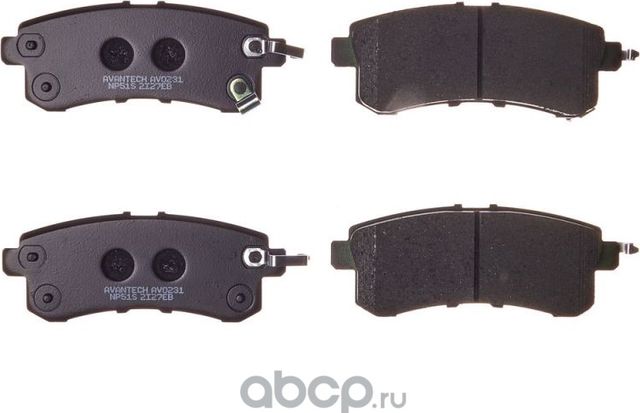 Колодки тормозные дисковые Avantech. Артикул AV0231