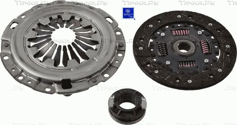 Сцепление (комплект) SACHS для Hyundai Getz I 2002-2009. Артикул 3000 954 070
