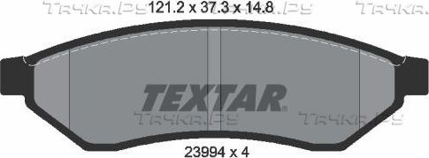 Тормозные колодки Textar. Артикул 2399401