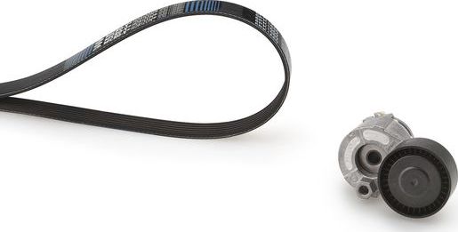 Приводной ремень поликлиновой с роликами (комплект) Gates Micro-V® Kit. Артикул K026PK1130