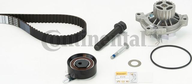 Помпа (водяной насос) с комплектом ремня ГРМ ContiTech для Volkswagen Transporter T4 1990-2003. Артикул CT939WP5