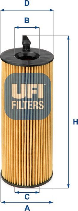 Масляный фильтр UFI для BMW 5 VI (F10/F11/F07) 2012-2017. Артикул 25.084.00