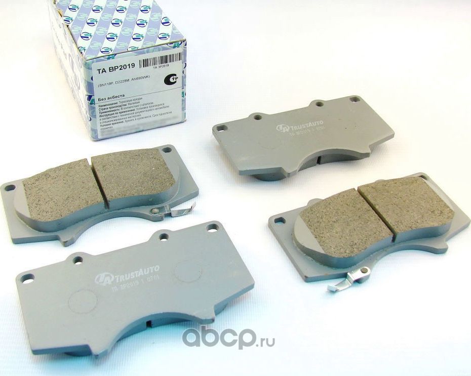 КОЛОДКИ AN-619, TABP2019 TRASAUTO (Trustauto). Артикул TABP2019