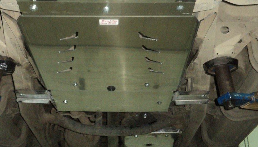 Защита алюминиевая АВС-Дизайн для КПП и РК Mitsubishi L200 2006-2015. Артикул 14.05ABC