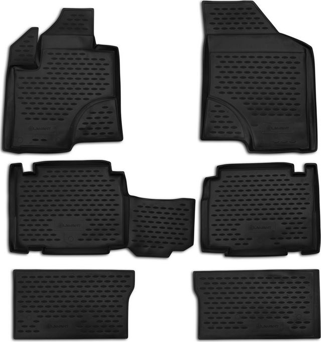 Коврики Element для салона Hyundai ix55 2007-2026 3 ряда СЕРЫЕ. Артикул NLC.20.30.211k