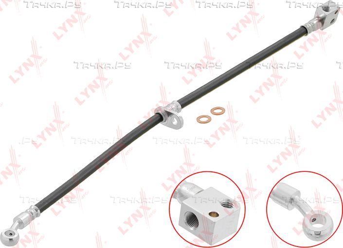 Тормозной шланг LYNXauto для Honda Jazz I 2002-2008. Артикул BL-4063