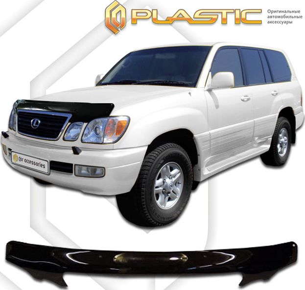 Дефлектор СА Пластик для капота (Classic черный) Lexus LX 470 1998–2007. Артикул 2010060101324
