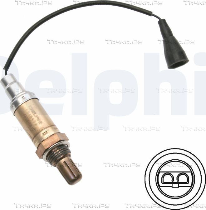 Лямбда-зонд (кислородный датчик) Delphi для Nissan Terrano I 1987-1992. Артикул ES10674-12B1