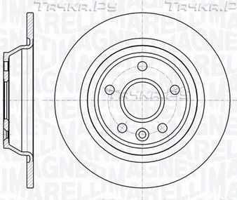 Тормозной диск Magneti Marelli задний для Ford Focus II 2005-2012. Артикул 361302040337