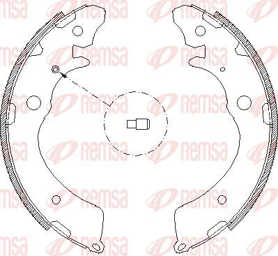 Тормозные колодки Remsa. Артикул 4383.00