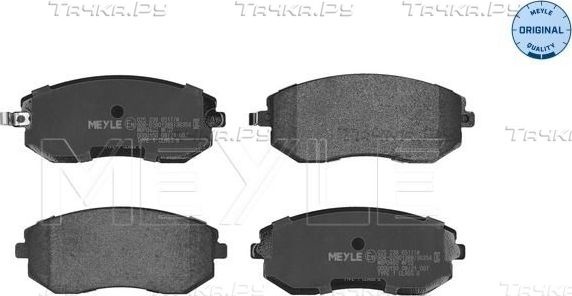 Тормозные колодки Meyle Original. Артикул 025 238 6517/W