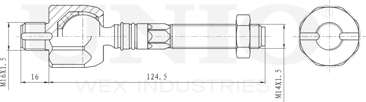 Тяга рулевая (Unio). Артикул SSP-30059