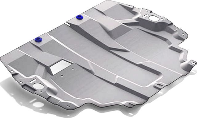 Защита алюминиевая Rival для картера и КПП Volkswagen Caddy IV (без Webasto) 2015-2020. Артикул 333.5855.1