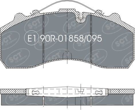Тормозные колодки SCT-Germany. Артикул SP 305 PR