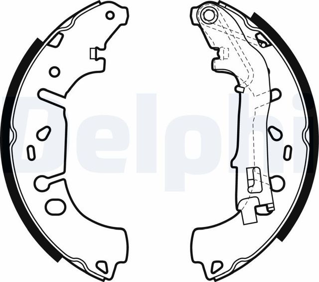 Тормозные колодки Delphi задние для Fiat Linea 2006-2026. Артикул LS1981