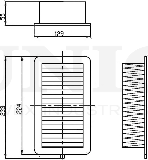 Фильтр воздушный (Unio). Артикул FLT-10257