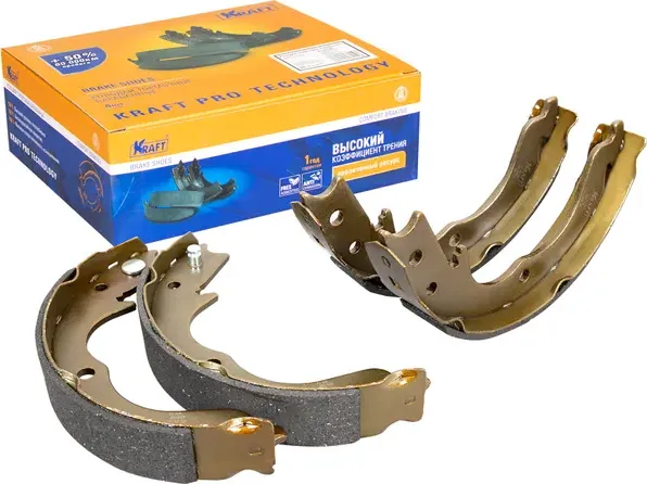 Колодки тормозные MITSUBISHI OUTLANDER XL 05- руч.торм. 190x32 (Kraft). Артикул KT091567