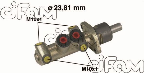 Тормозной цилиндр главный Cifam (Чугун) для Renault Safrane I 1992-2000. Артикул 202-222
